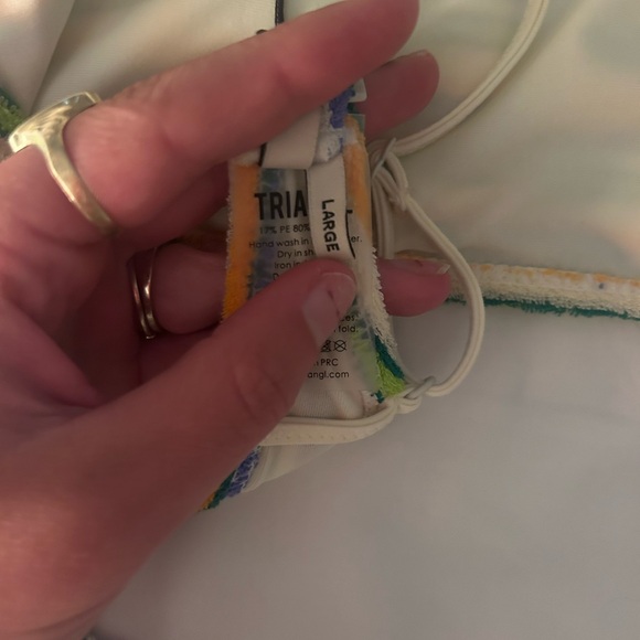 Triangl Swimwear Green and Yellow Bikini Set - Picture 4 of 5